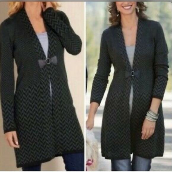 Soft Surroundings Cardigan Coat Wool Blend Size M - Picture 1 of 5